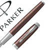 STYLO-PLUME PARKER IM PREMIUM BROWN PLUME FINE ATTRIBUTS CHROMÉS