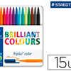 FEUTRE COLORIAGE STAEDTLER TRI PLUS COLOR 323 BRILLIANT COLOURS POINTE MOYENNE 1MM BOÎTE MATAL 15 UNITAS FEUTRE COLORIAGE STAEDTLER TRI PLUS COLOR 323 BRILLIANT COLOURS POINTE MOYENNE 1MM BOÎTE MATAL 15 UNITAS