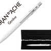 PORTE-MINE CARAN D'ACHE 844 CLASSIC LINE ALUMINIUM MINE 0.7MM BOUTON POUSSOIR RÉSERVOIR MINES GOMME CORPS BLANC ÉTUI PORTE-MINE CARAN D'ACHE 844 CLASSIC LINE ALUMINIUM MINE 0.7MM BOUTON POUSSOIR RÉSERVOIR MINES GOMME CORPS BLANC ÉTUI