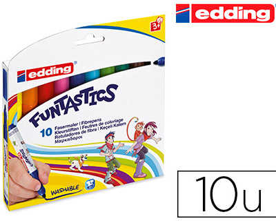 feutre-edding-coloriage-funtastics-e14-10s-pointe-ogive-3mm-couleurs-assorties-pochette-10-unit-s