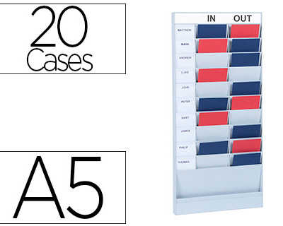 planning-paperflow-polystyrene-office-planner-20-cases-format-a5-alament-dapart-coloris-gris