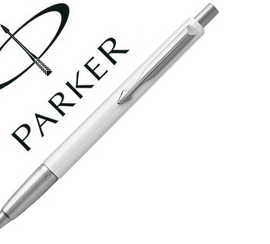 stylo-bille-parker-vector-poin-te-m-gb-corps-blanc-ct-encre-bleue