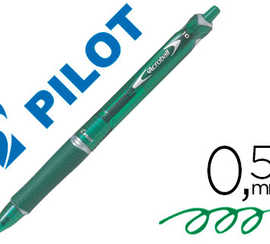 stylo-bille-pilot-rt-acroball-begreen-criture-moyenne-0-5mm-r-tractable-glisse-extr-me-corps-couleur-encre-verte