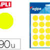 PASTILLE ADHASIVE APLI AGIPA D IAMETRE 19MM PERMANENTE COLORIS JAUNE POCHETTE 90 UNITAS PASTILLE ADHASIVE APLI AGIPA D IAMETRE 19MM PERMANENTE COLORIS JAUNE POCHETTE 90 UNITAS