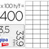 ATIQUETTE ADHASIVE APLI AGIPA MULTI-USAGE 63.5X33.9MM TOUTE IMPRIMANTE BOÎTE 2400 UNITAS ATIQUETTE ADHASIVE APLI AGIPA MULTI-USAGE 63.5X33.9MM TOUTE IMPRIMANTE BOÎTE 2400 UNITAS
