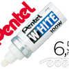 MARQUEUR PENTEL PEINTURE POINT E CONIQUE LARGE TRAIT 6.5MM INDALABILE OPAQUE TOUS USAGES TOUS MATARIAUX COLORIS BLANC MARQUEUR PENTEL PEINTURE POINT E CONIQUE LARGE TRAIT 6.5MM INDALABILE OPAQUE TOUS USAGES TOUS MATARIAUX COLORIS BLANC