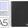 CAHIER SPIRALE LIDERPAPEL SÉRI E PAPER COAT A5 148X210MM 140F 80G/M2 QUADRILLAGE 5MM COIL-LOCK COLORIS NOIR CAHIER SPIRALE LIDERPAPEL SÉRI E PAPER COAT A5 148X210MM 140F 80G/M2 QUADRILLAGE 5MM COIL-LOCK COLORIS NOIR