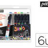 MARQUEUR PEINTURE PABAO SKRIB ACRYLIQUE BRILLANT MULTI-SUPPORTS POINTE 0,7MM COULEURS CLASSIQUES SET 6 UNITAS MARQUEUR PEINTURE PABAO SKRIB ACRYLIQUE BRILLANT MULTI-SUPPORTS POINTE 0,7MM COULEURS CLASSIQUES SET 6 UNITAS