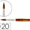 PINCEAU RAPHAOL PETIT GRIS PUR N°20 MANCHE COURT LAQUA MARRON VIROLE ALUMINIUM ANODISA PINCEAU RAPHAOL PETIT GRIS PUR N°20 MANCHE COURT LAQUA MARRON VIROLE ALUMINIUM ANODISA