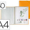 PROTÈGE-DOCUMENTS LIDERPAPEL POLYPROPYLÈNE COUVERTURE RIGIDE SPIRALE 30 POCHETTES FIXES A4 210X297MM COLORIS ORANGE PROTÈGE-DOCUMENTS LIDERPAPEL POLYPROPYLÈNE COUVERTURE RIGIDE SPIRALE 30 POCHETTES FIXES A4 210X297MM COLORIS ORANGE