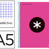 CAHIER SPIRALE ANTARTIK A5 PERFORÉ COUVERTURE POLYPROPYLÈNE 100G 5X5MM ROSE CAHIER SPIRALE ANTARTIK A5 PERFORÉ COUVERTURE POLYPROPYLÈNE 100G 5X5MM ROSE