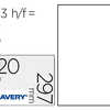 ÉTIQUETTE ADHÉSIVE AVERY A3 297X420MM ENLEVABLE BOÎTE 3 FEUILLES ÉTIQUETTE ADHÉSIVE AVERY A3 297X420MM ENLEVABLE BOÎTE 3 FEUILLES