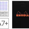 BLOC BUREAU RHODIA A7+ PAPIER VALIN SURFIN COUVERTURE ENDUITE ENVELOPPANTE 85X120MM 80F DATACHABLES 80G 5X5MM NOIR BLOC BUREAU RHODIA A7+ PAPIER VALIN SURFIN COUVERTURE ENDUITE ENVELOPPANTE 85X120MM 80F DATACHABLES 80G 5X5MM NOIR