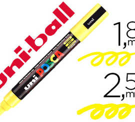 marqueur-posca-pc5m-gouache-en-cre-inodore-toutes-surfaces-pointe-moyenne-conique-couleur-opaque-couvrante-jaune