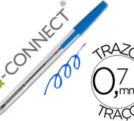 stylo-bille-q-connect-acriture-moyenne-0-7mm-encre-classique-bille-indaformable-capuchon-couleur-encre-bleu