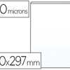 ÉTUI POLYPROPYLÈNE Q-CONNECT A 4 210X297MM 15/100E CONTOUR SOUDÉ U TRANSPARENT