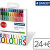 STYLO-FEUTRE STAEDTLER TRIPLUS FINELINER 334 POINTE SUPERFINE 0.3MM ENCRE DRY SAFE ATUI CARTON 24+6 COLORIS ASSORTIS STYLO-FEUTRE STAEDTLER TRIPLUS FINELINER 334 POINTE SUPERFINE 0.3MM ENCRE DRY SAFE ATUI CARTON 24+6 COLORIS ASSORTIS