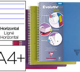 cahier-clairefontaine-linicolor-evolutiv-book-a4-22-5x29-7cm-90g-240p-r-glure-lign-e-4-trous-intercalaires-assortis
