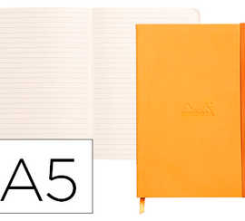 carnet-souple-clairefontaine-r-hodiarama-a5-ligna-160-pages-papier-ivoire-90g-fermeture-alastique-coloris-orange