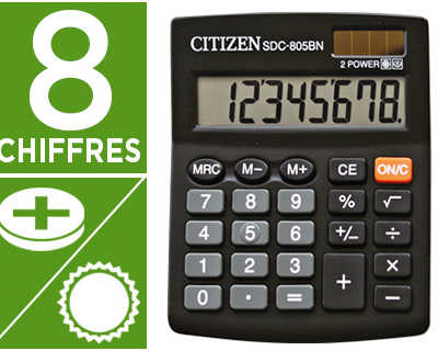 calculatrice-citizen-bureau-sdc-805bn-8-chiffres-racine-carr-e-m-moire-solaire-pile-124x102x25mm-82g-coloris-noir