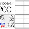 ATIQUETTE ADHASIVE APLI AGIPA MULTI-USAGE 105X49.39MM TOUTE IMPRIMANTE BOÎTE 1200 UNITAS ATIQUETTE ADHASIVE APLI AGIPA MULTI-USAGE 105X49.39MM TOUTE IMPRIMANTE BOÎTE 1200 UNITAS