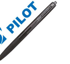 stylo-bille-pilot-super-grip-g-r-tractable-pointe-fine-coloris-noir
