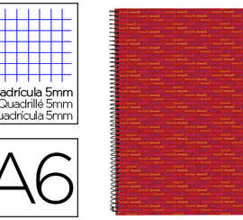 cahier-spirale-liderpapel-multilider-a6-10-5x14-8cm-280p-80g-m2-quadrillage-5mm-microperfor-6-trous-coloris-rouge