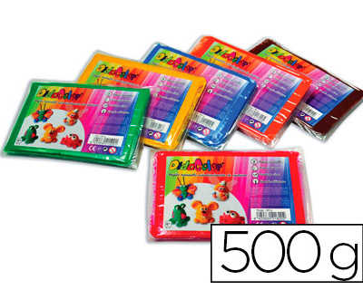 argile-culture-club-didacolor-naturelle-coloris-basiques-rouge-vert-bleu-orange-jaune-marron-lot-6-pains-500g