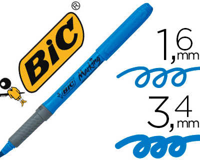 surligneur-bic-grip-caoutchouc-pointe-biseaut-e-coloris-bleu