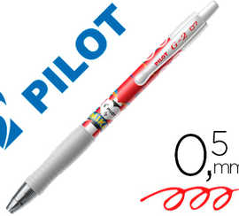 stylo-bille-pilot-g2-7-mika-dition-limit-e-coeur-criture-moyenne-encre-gel-r-tractable-corps-translucide-rouge