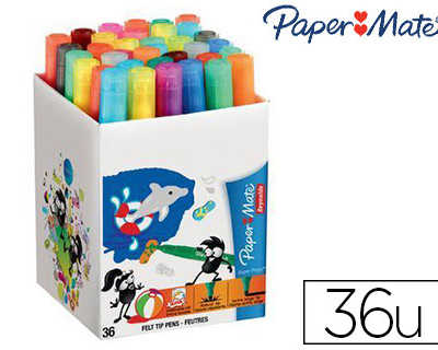 feutre-coloriage-paper-mate-su-per-propy-encre-super-lavable-dessin-pointe-ogive-large-pot-36u