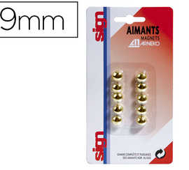 aimant-sign-rond-matallisa-dia-metre-9mm-coloris-or-pack-10-unitas