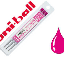 recharge-uniball-roller-signo-tsi-encre-gel-effacable-pointe-moyenne-traca-0-7mm-coloris-rose-set-3-unitas