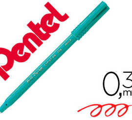 feutre-roller-ball-pentel-r56-bille-pointe-plastique-acriture-fine-0-3mm-coloris-rouge