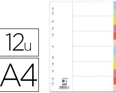 intercalaire-q-connect-carte-175g-12-positions-a4-210x297mm-multiperfor-couverture-avec-indice-coloris-pastel