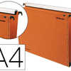 DOSSIER SUSPENDU ESSELTE DUAL KRAFT LMG 240G ARMOIRE ENTRAXE 330MM H275MM FOND 30 COLORIS ORANGE BOÎTE 25 UNITAS