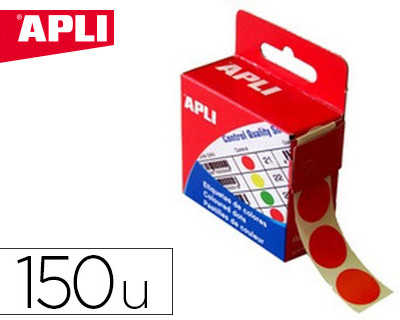 pastille-adhasive-apli-agipa-d-iametre-15mm-permanente-coloris-rouge-bo-te-150-unitas