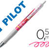 STYLO-BILLE PILOT G2 7 MIKA ÉDITION LIMITÉE BOUCHE ÉCRITURE MOYENNE ENCRE GEL RÉTRACTABLE CORPS TRANSLUCIDE ROSE