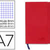 CARNET LIDERPAPEL COUVERTURE SIMILI CUIR ENCOLLÉE A7 7,4X10,5CM 70G 240 PAGES 4X4MM FERMETURE ÉLASTIQUE COLORIS ROUGE CARNET LIDERPAPEL COUVERTURE SIMILI CUIR ENCOLLÉE A7 7,4X10,5CM 70G 240 PAGES 4X4MM FERMETURE ÉLASTIQUE COLORIS ROUGE