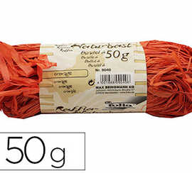 raphia-v-g-tal-l-univers-de-piwi-brin-1m-pelote-50g-coloris-orange