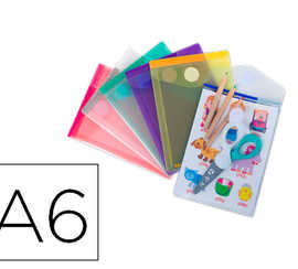 pochette-enveloppe-tarifold-a6-portrait-polypropylene-transparent-coloris-assortis-sachet-6-unitas