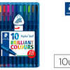 STYLO-BILLE STAEDTLER TRIPLUS BALL 437 M POINTE MATAL LARGE 0.7MM ENCRE INFALSIFIABLE ATUI CHEVALET 10 COLORIS ASSORTIS STYLO-BILLE STAEDTLER TRIPLUS BALL 437 M POINTE MATAL LARGE 0.7MM ENCRE INFALSIFIABLE ATUI CHEVALET 10 COLORIS ASSORTIS