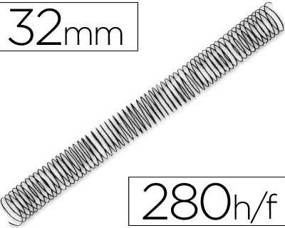 spirale-q-connect-m-tallique-relieur-pas-4-1-280f-calibre-1-2mm-diam-tre-32mm-coloris-noir-bo-te-50-unit-s