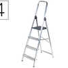 ESCABEAU Q-CONNECT ALUMINIUM 4 62X860X1470MM 4 MARCHES 3.95KG POIDS MAXIMUM SUPPORTA 150KG ESCABEAU Q-CONNECT ALUMINIUM 4 62X860X1470MM 4 MARCHES 3.95KG POIDS MAXIMUM SUPPORTA 150KG