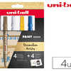 MARQUEUR UNIBALL PAINT MARKER PX-21 PERMANENT POINTE FINE TOUS SUPPORTS COLORIS JAUNE BLANC BLEU FONCÉ ET OR KIT 4U MARQUEUR UNIBALL PAINT MARKER PX-21 PERMANENT POINTE FINE TOUS SUPPORTS COLORIS JAUNE BLANC BLEU FONCÉ ET OR KIT 4U