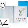 PROTÈGE-DOCUMENTS LIDERPAPEL POLYPROPYLÈNE COUVERTURE RIGIDE SPIRALE 40 POCHETTES FIXES A4 210X297MM COLORIS BLEU PROTÈGE-DOCUMENTS LIDERPAPEL POLYPROPYLÈNE COUVERTURE RIGIDE SPIRALE 40 POCHETTES FIXES A4 210X297MM COLORIS BLEU