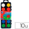 GOUACHE LEFRANC BOURGEOIS PAST ILLE 28MM DIAMETRE BOÎTE 12 COLORIS + 1 PINCEAU GOUACHE LEFRANC BOURGEOIS PAST ILLE 28MM DIAMETRE BOÎTE 12 COLORIS + 1 PINCEAU