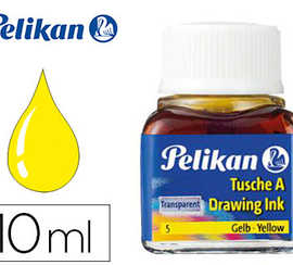 encre-de-chine-pelikan-tire-li-gnes-plumes-dessinateur-pinceaux-couleur-jaune-flacon-10ml