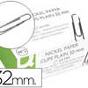 TROMBONE Q-CONNECT NICKELÉ BOU T ROND 32MM BOÎTE CARTON 100U TROMBONE Q-CONNECT NICKELÉ BOU T ROND 32MM BOÎTE CARTON 100U