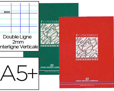 cahier-d-acriture-piqua-conqua-rant-classique-couverture-vernie-carte-couchae-a5-17x22cm-32-pages-90g-2-interlignes-8mm